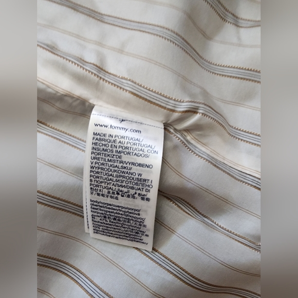 RARE! NWT Tommy Hilfiger x Zendaya Pinstripe Coated Denim Long Trench Coat Sz 8 - Picture 12 of 16